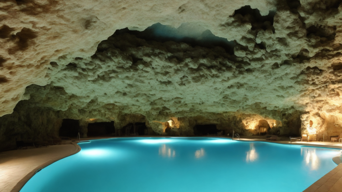 Une Grotte Naturelle Avec Piscine Amusement Logic