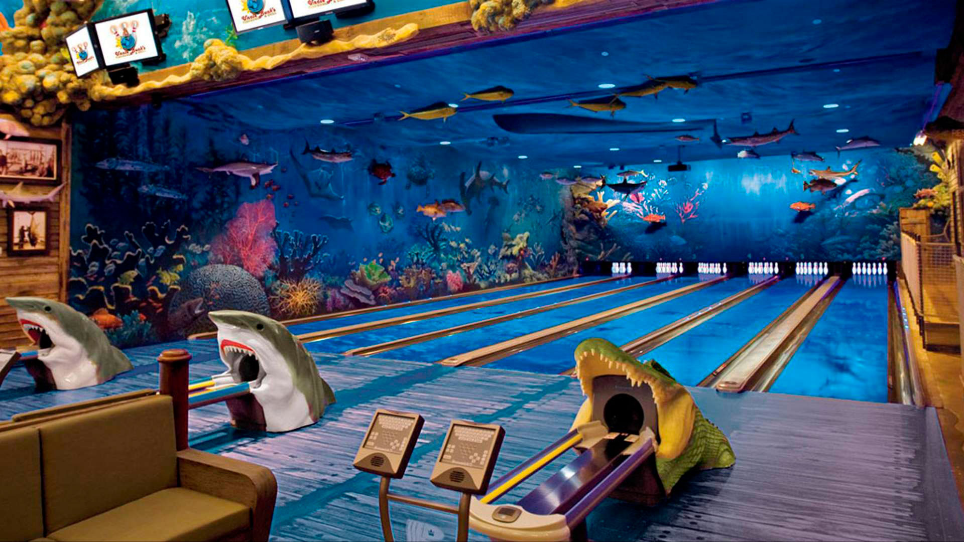Salles de bowling interactives