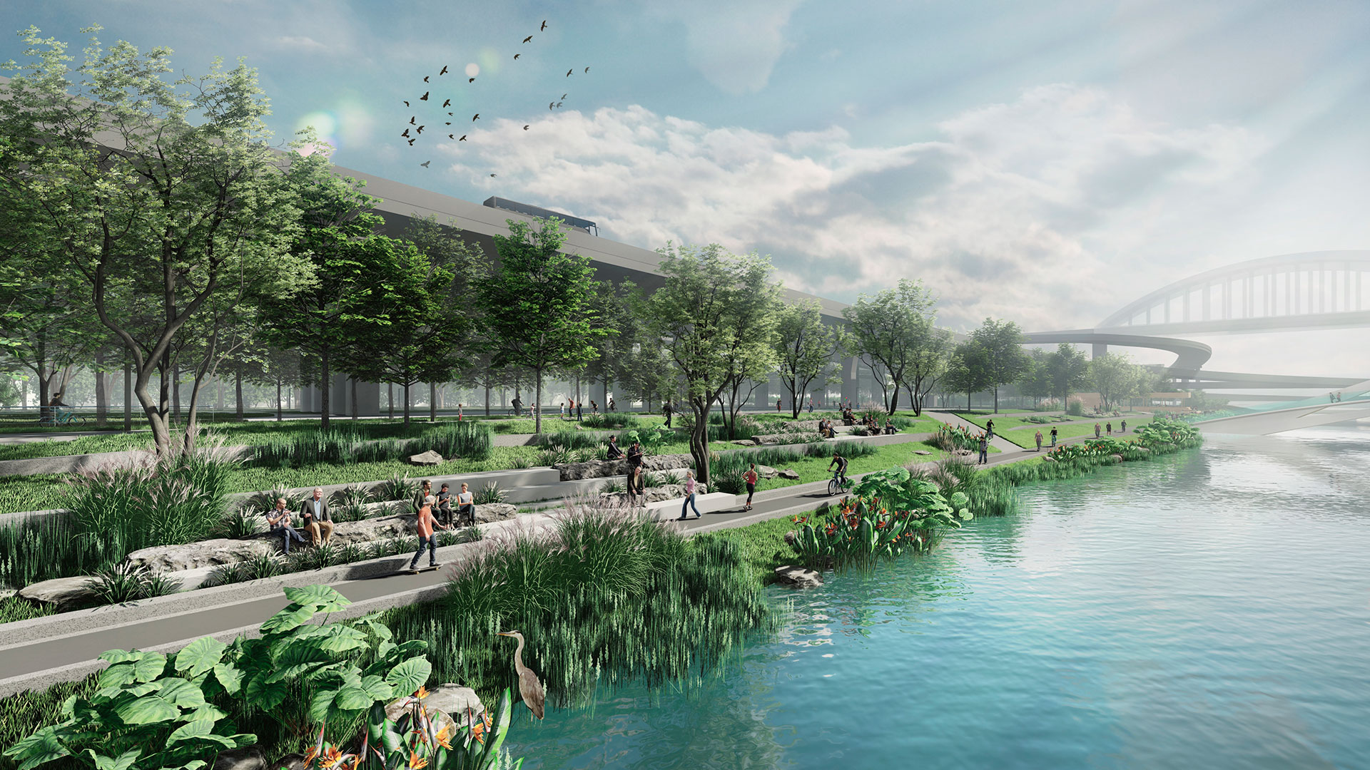 Plan d’inondation urbaine, Shenzhen, Chine