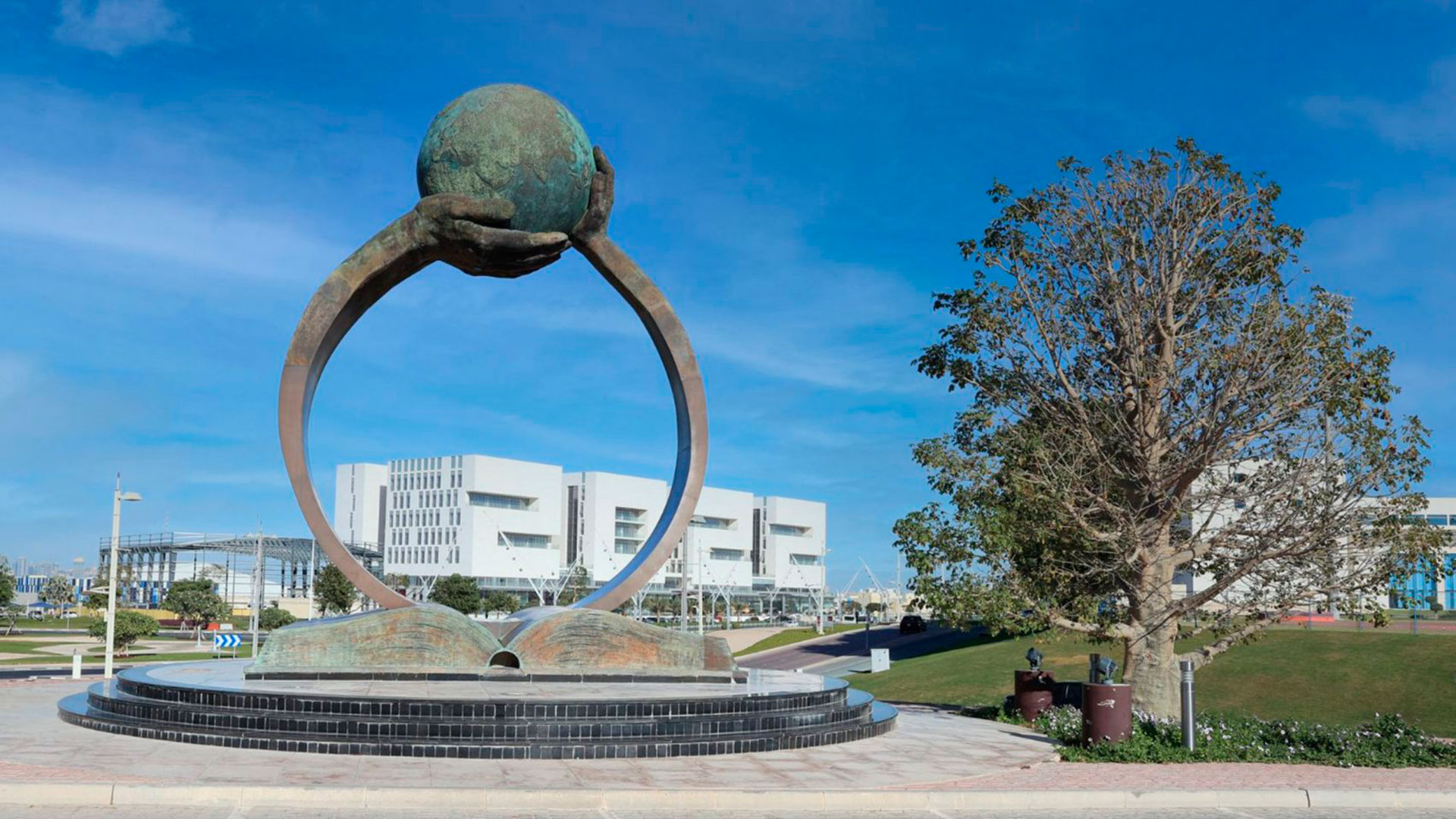 Le premier bâtiment au monde en forme de l’année, à Doha, au Qatar.