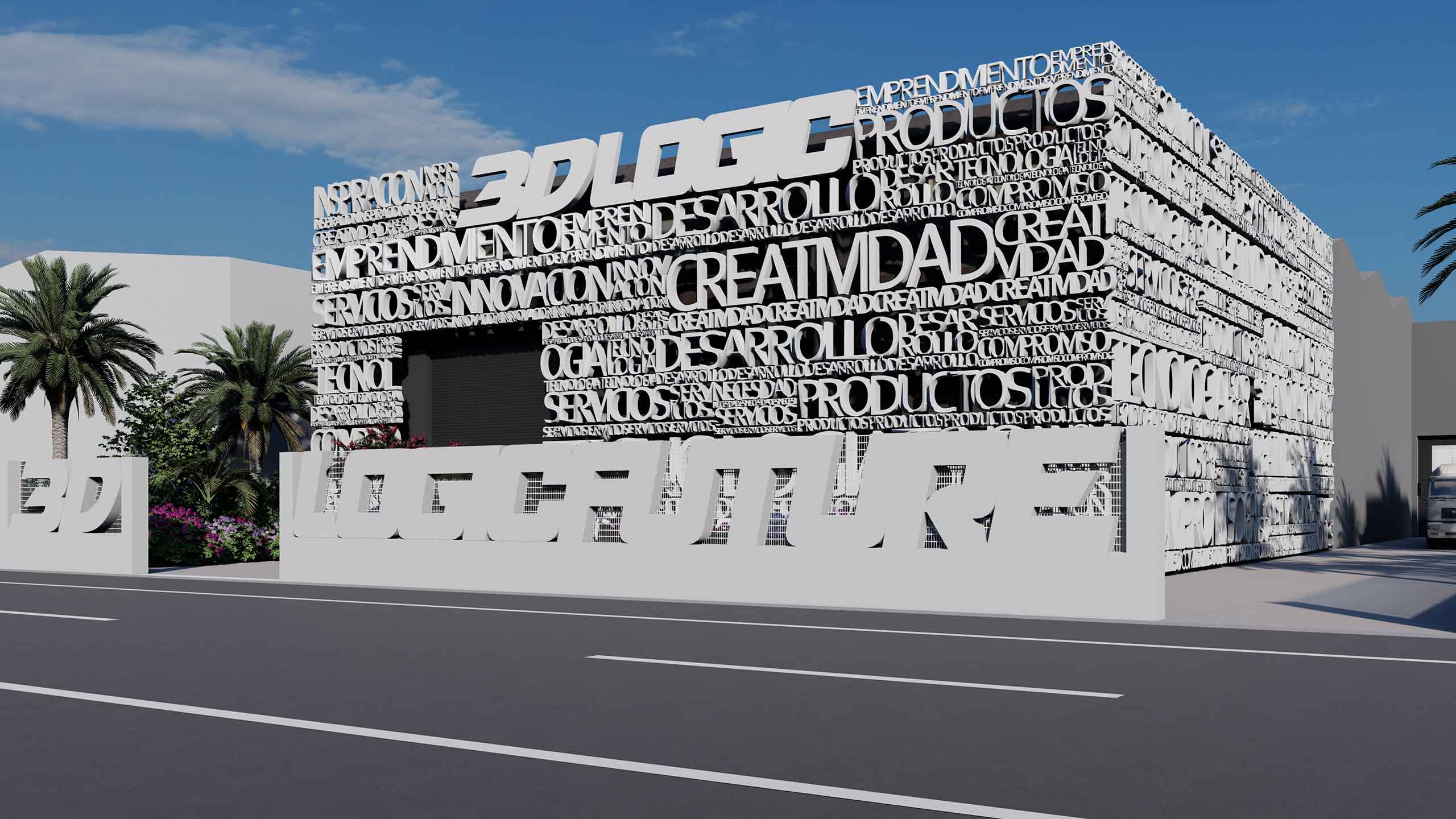 Conception de la façade de l’entreprise 3D Logic Future