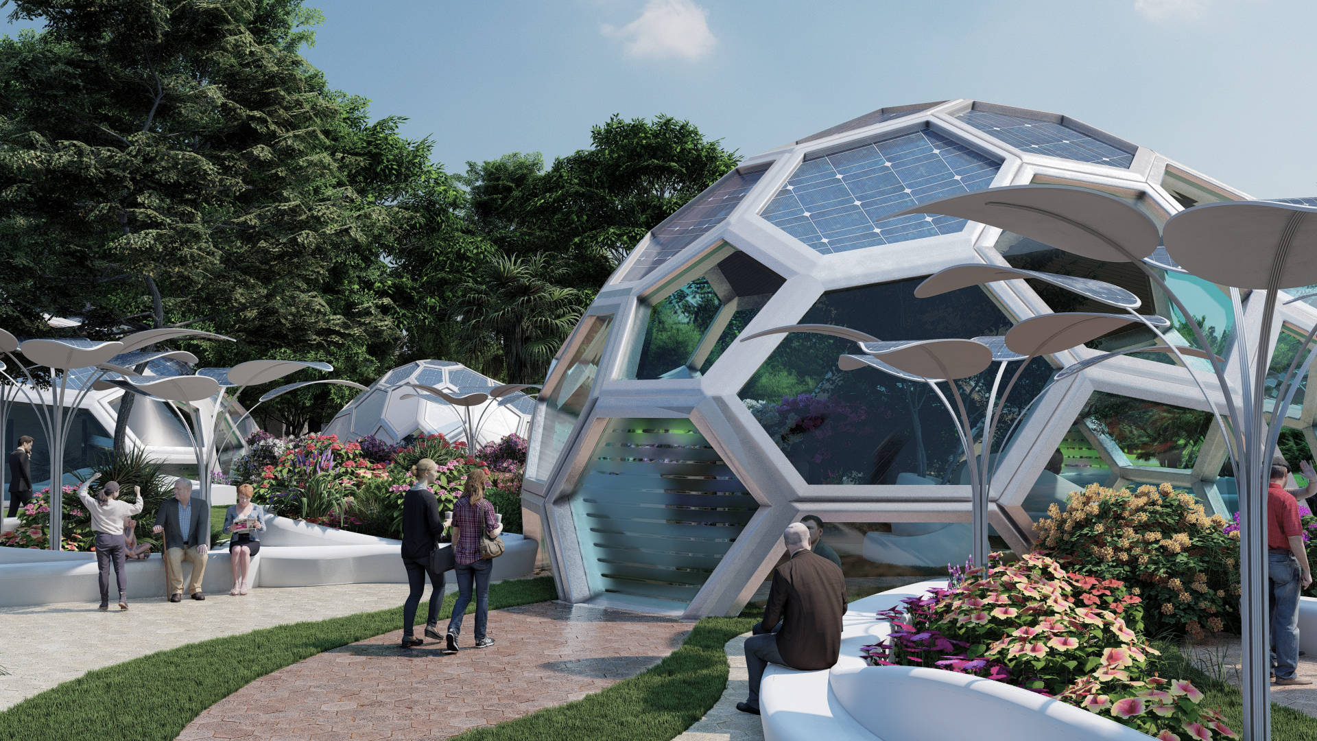 HexaBubble, architecture solaire ecologique