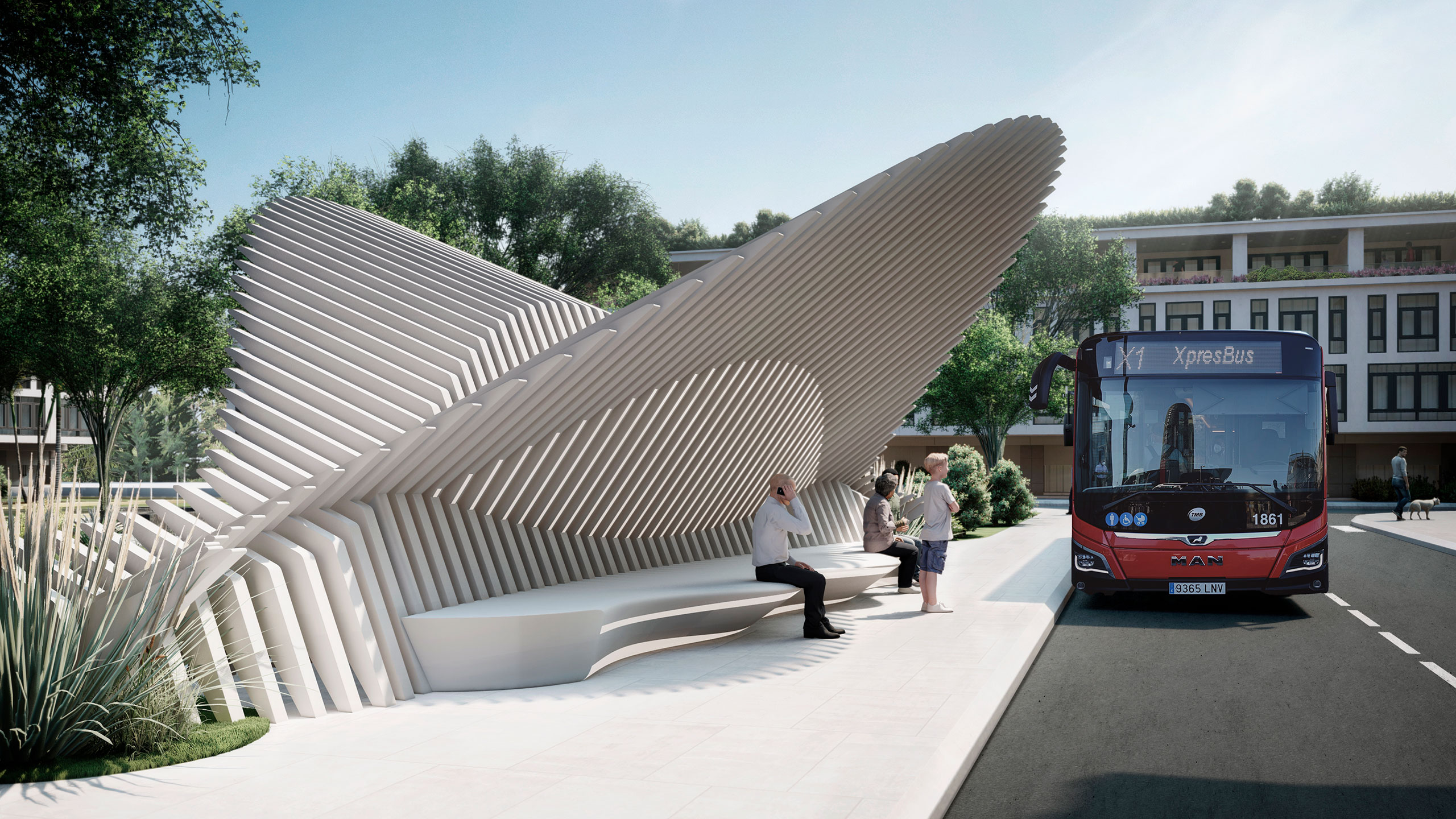 Conception paramétrique pour le mobilier urbain