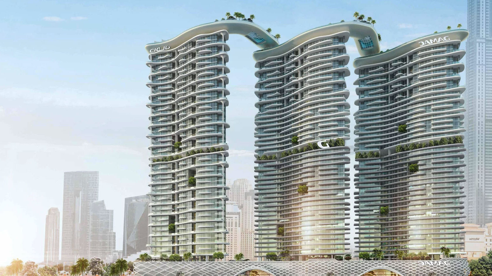 Thématisation de l’océan pour une tour résidentielle triple, Dubaï