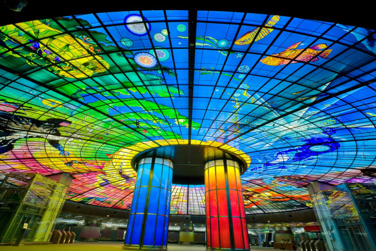 Le plus grand dôme de verre illuminé du monde, Kaohsiung, Taïwan