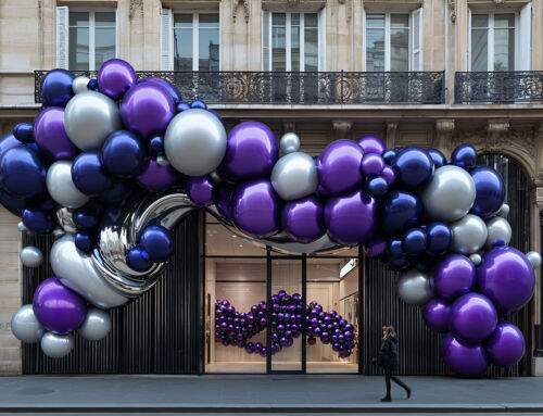 Conception de façades temporaires dans des magasins parisiens