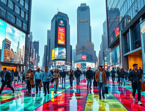 Les écrans LED sur les trottoirs, une nouvelle expérience