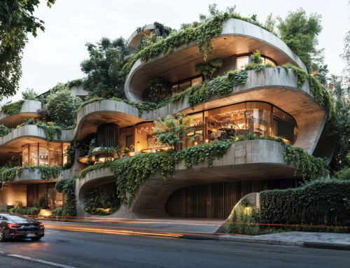 Une architecture brutaliste en lien avec la nature