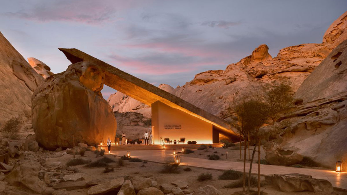 Desert Rock Resort, un hôtel à l’intérieur du rocher, Arabie Saoudite