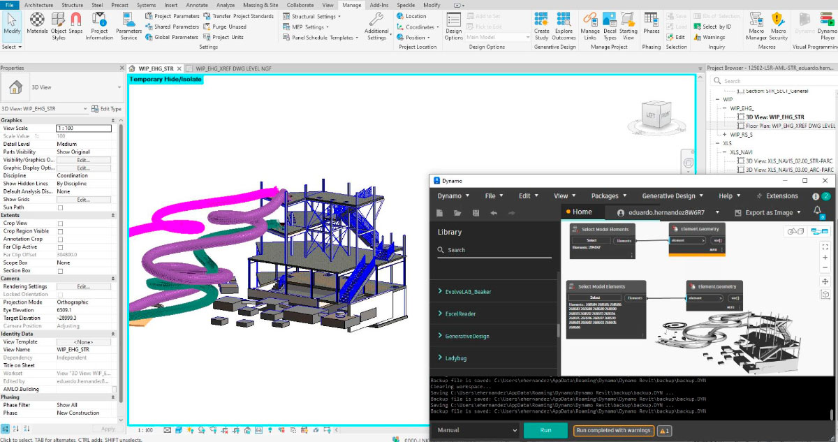 Dynamo 3.4.1 dans Revit 2026 : automatisation et précision dans le flux BIM