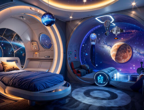 Un intérieur galactique pour les petits astronautes