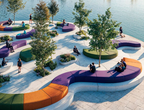 Îlots de couleur, mobilier urbain