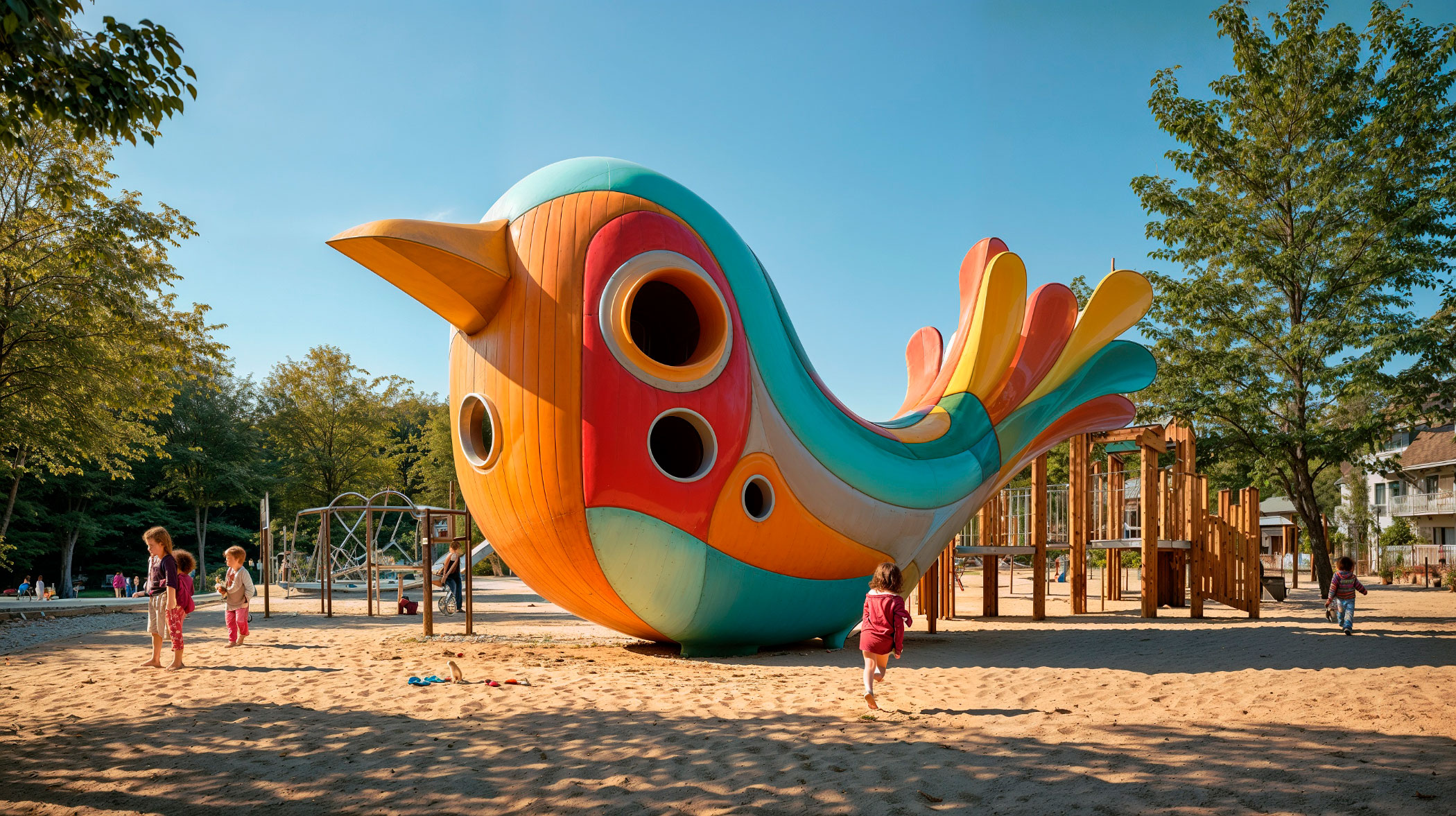 Structures de jeu vintage pour les enfants