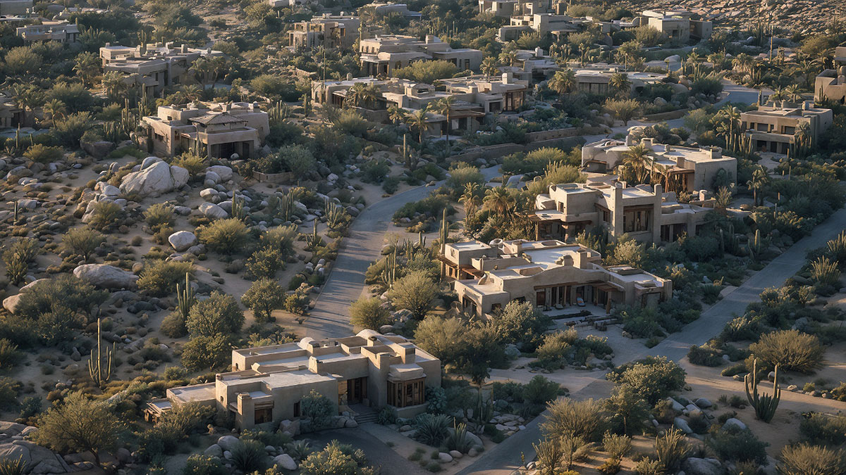 Un projet immobilier dans une zone aride