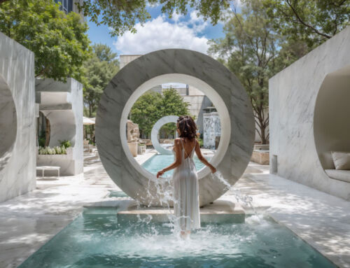Entre solennel et intime, design avec du travertin