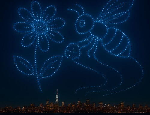 Des ciels peints avec des drones