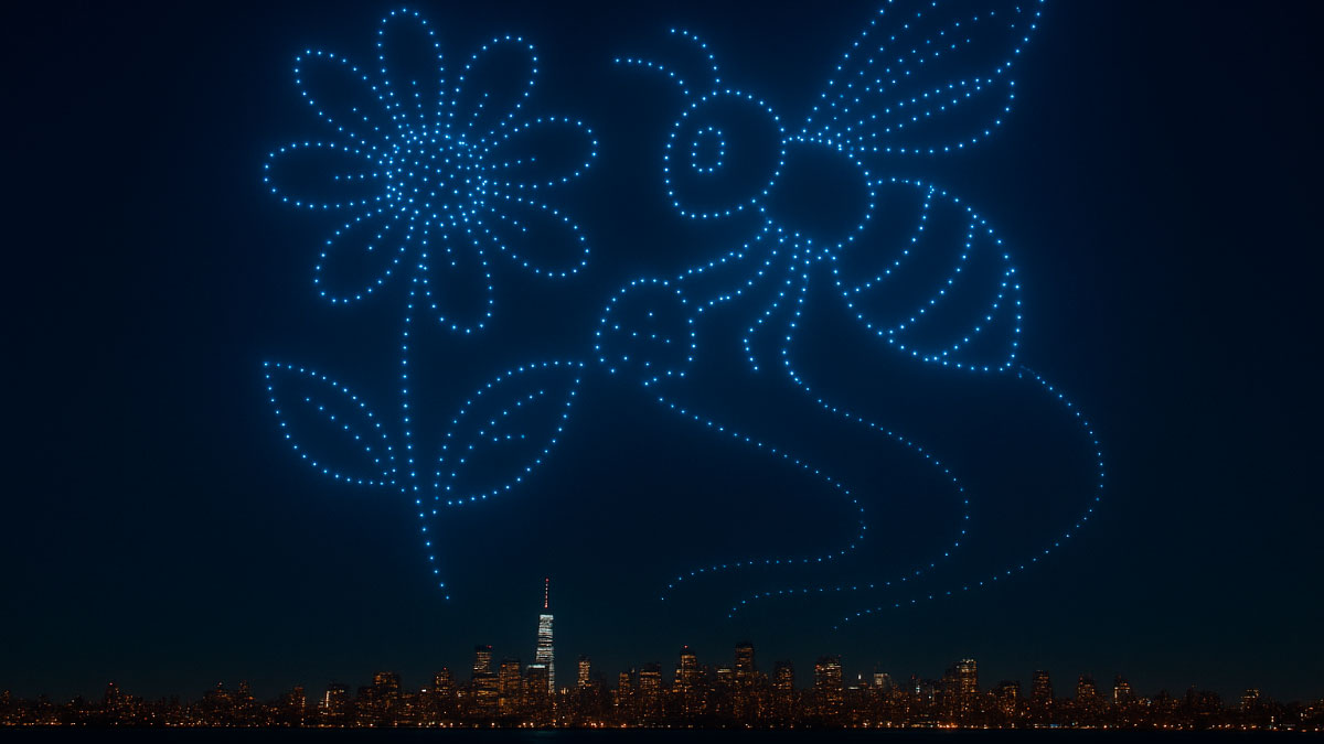 Des ciels peints avec des drones