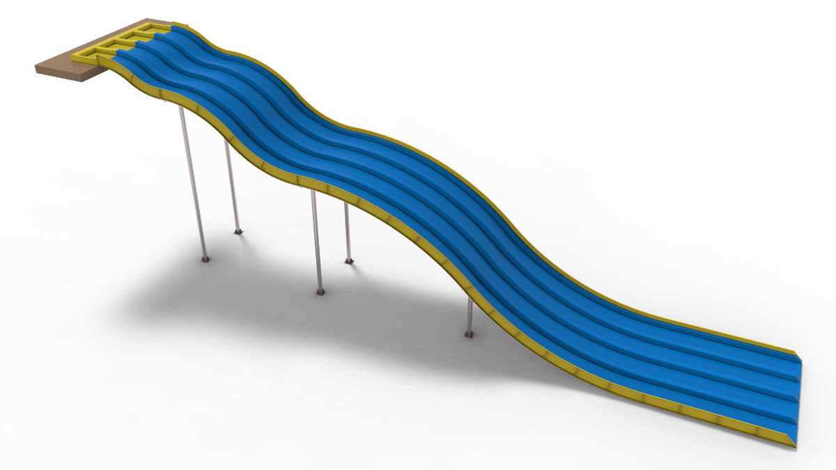 Pistes souples préfabriquées : innovation dans les attractions des parcs aquatiques