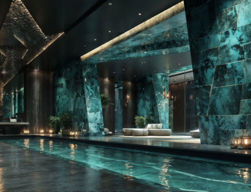 Architecture des matériaux, design d’intérieur solide