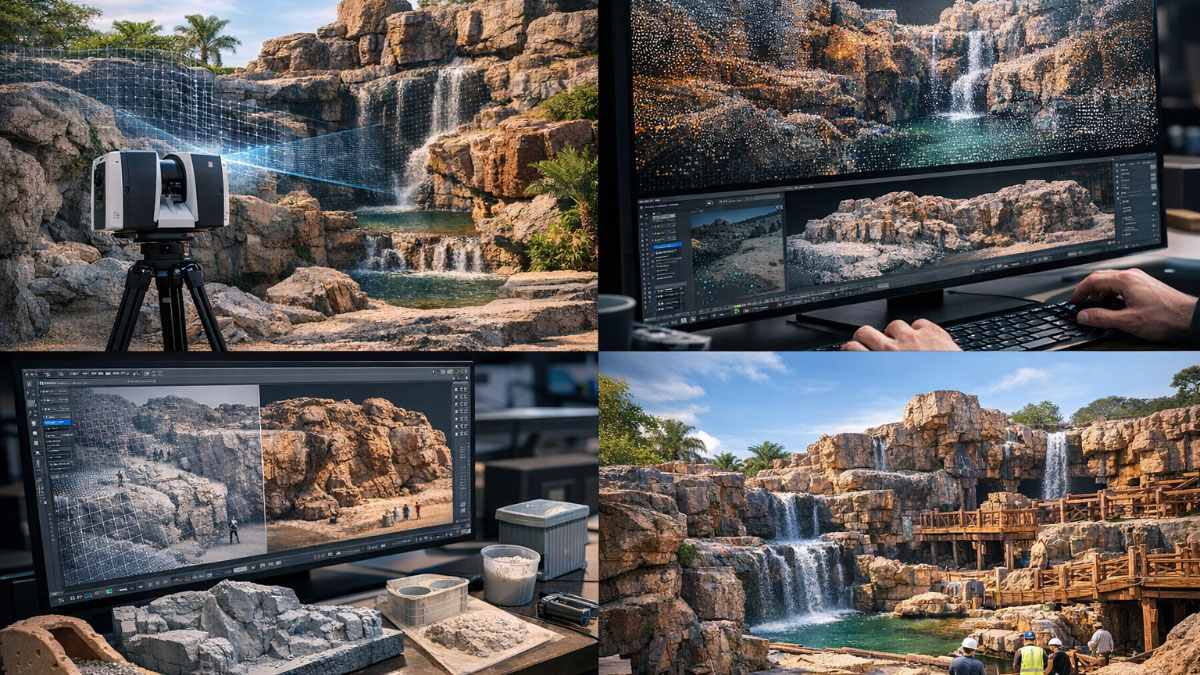 Scan 3D appliqué à la thématisation