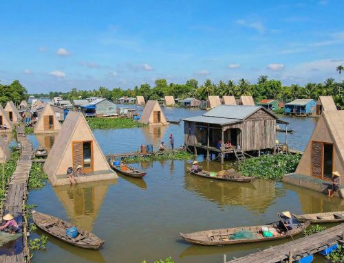 Maisons préfabriquées flottantes au Vietnam : quand l&rsquo;architecture s&rsquo;adapte à l&rsquo;eau