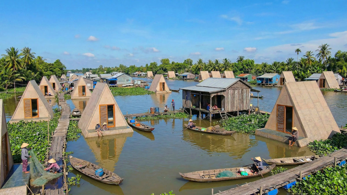 Maisons préfabriquées flottantes au Vietnam : quand l’architecture s’adapte à l’eau