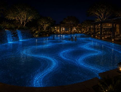 Des piscines luminescentes, une nouvelle expérience nocturne