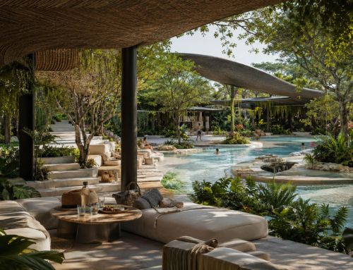 La piscine de l&rsquo;hôtel ou du complexe touristique se transforme en jardin habitable