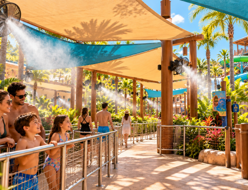 Climat, confort et continuité dans les parcs aquatiques et d&rsquo;attractions
